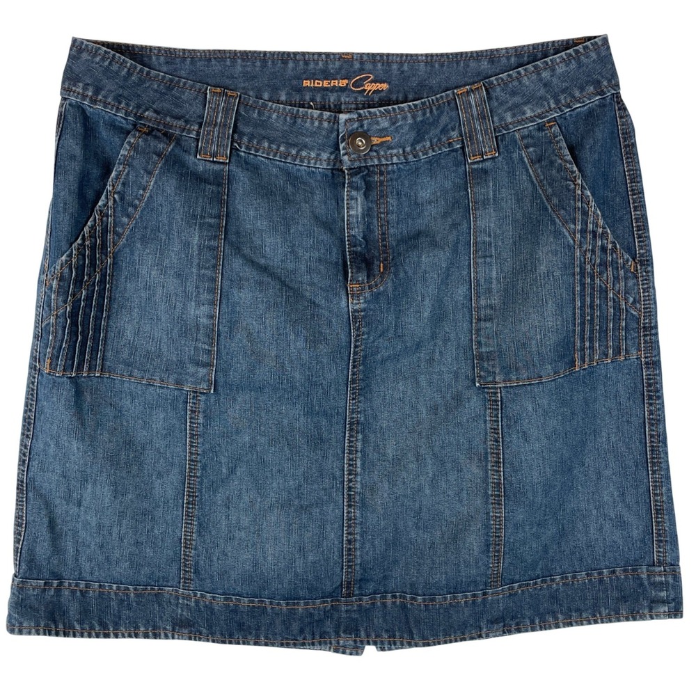 Riders by Lee Copper Denim Mini Skirt Blue Wash Size 17/18 M MGSH65671